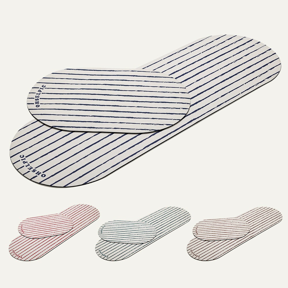 오셀픽 2종세트 스트라이프 빨아쓰는 규조토 발매트 21,900원