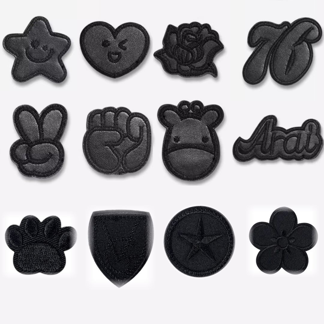 웨젼 패딩 수선 패치 찢어진 옷 가방 셀프 DIY 열접착 와펜, 12개, 블랙 9,900원