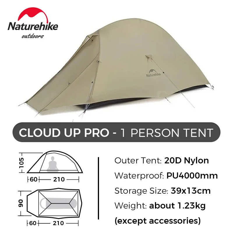 네이처하이크 클라우드 패션 프로 더블 페르소나 하이킹 텐트 초경량 야외 캠핑 전문 장비 224,700원