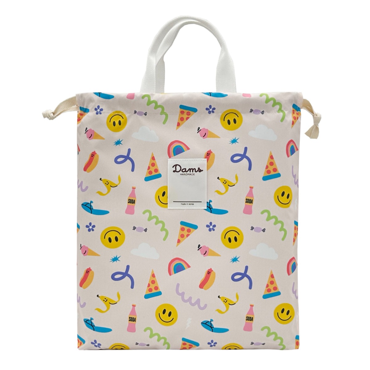 담스 패브릭 신발 주머니 실내화 가방 어린이집 유치원 키즈 초등 학생 방수 학원 보조 가방 13,900원