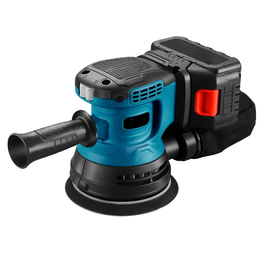 Fowod 브러쉬리스 충전 원형 샌더 베어툴 21v샌딩기 전동 원형 사포기 목재 샌더 브러시리스 랜덤 궤도 전기 시트 그라인더 연마 기계 먼지 배출 공구, 1세트 55,500원