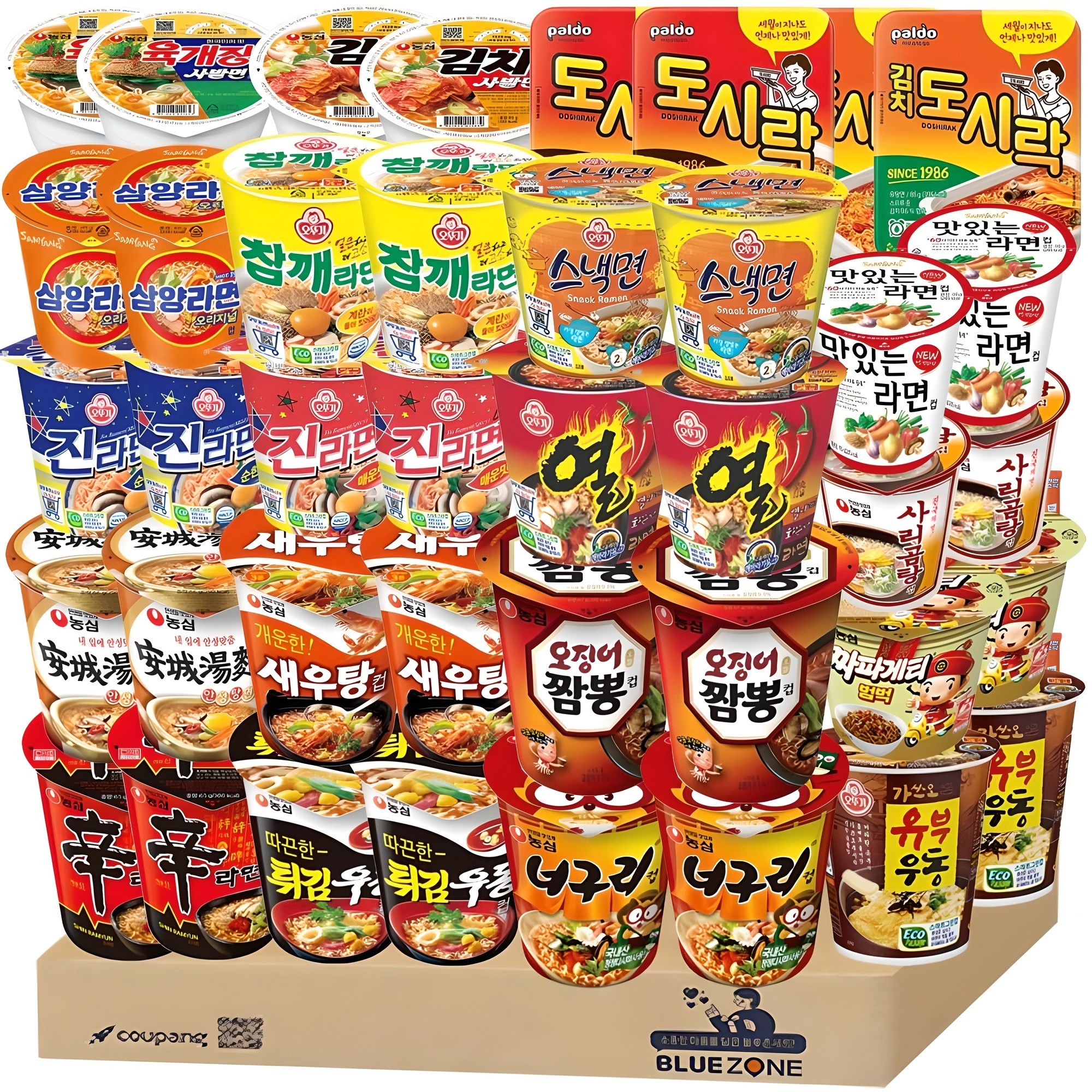 소컵라면 20종 40개입 (너굴2+신2+새우2+오짬2+육발2+짜범2+튀김2+스낵2+유부2+열2+진매2+진순2+안성2+참깨2+삼양2+김도2+도2+맛2+김치2+곰탕2), 1세트 49,800원