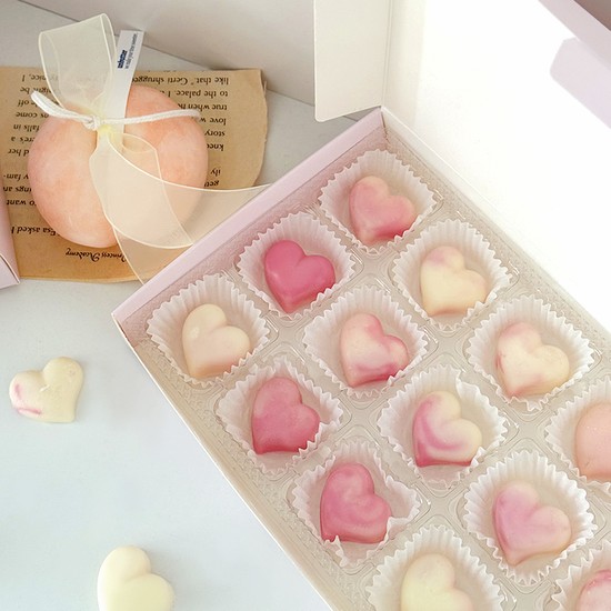 디유 발렌타인데이 수제 초콜릿 만들기 선물 세트DIY 키트 다크 파베 초콜렛_하트블룸 37,900원