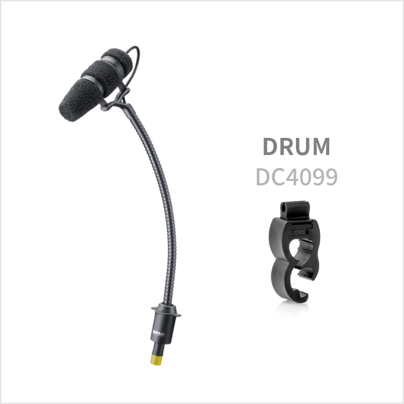 DPA 디피에이 드럼마이크 악기용마이크 드럼 전용 고급 콘덴서 마이크 4099-DC-2-201-D 클립 세트 [국내 DPA 공식파트너 정품] 당일출고, 단일상품 1,061,000원