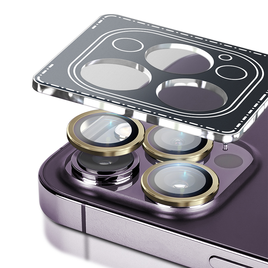 고부기 카메라 메탈링 렌즈 강화유리 액정보호필름 골드 2p 세트 19,700원