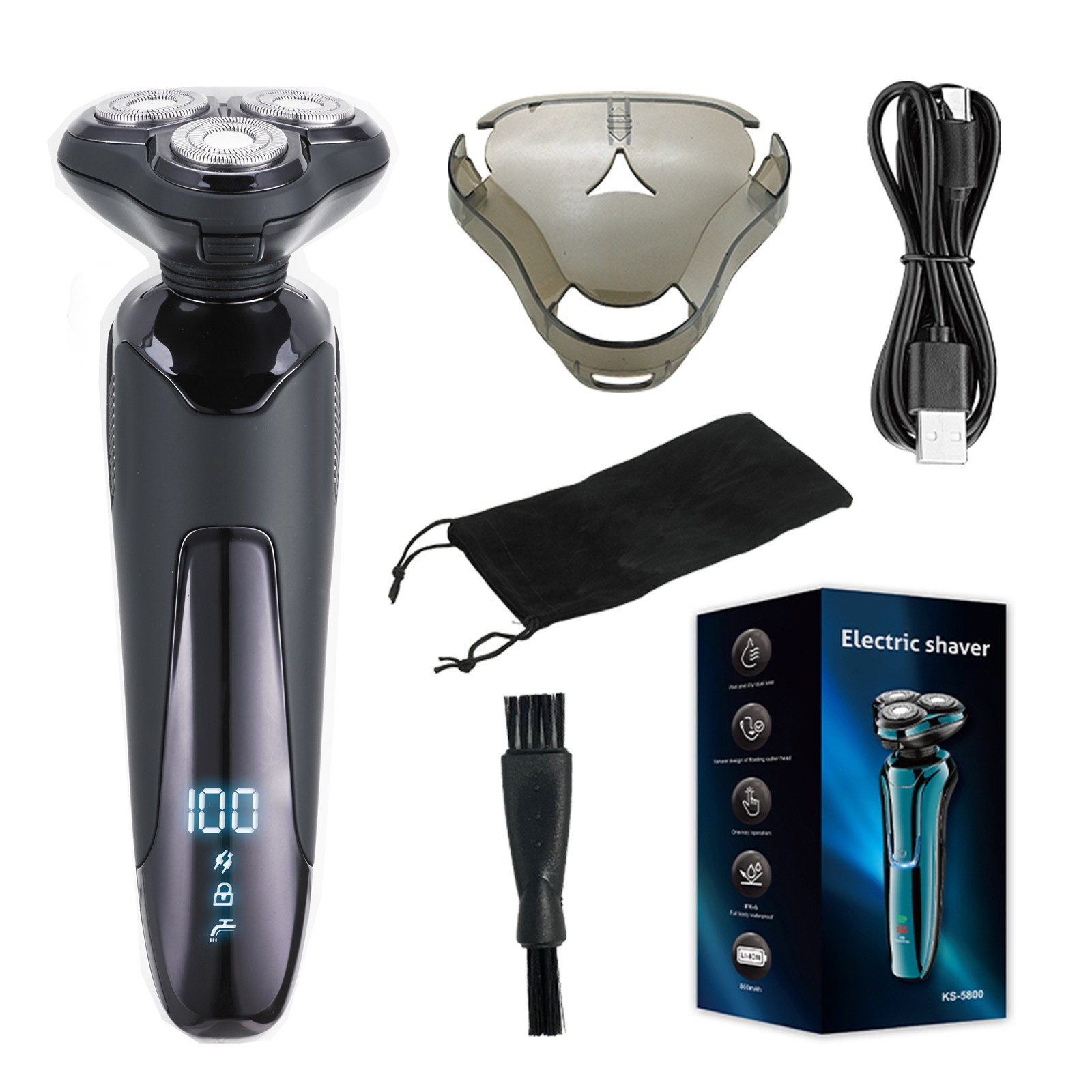 위니즈 남자 전기면도기 IPX7 완벽방수 전동 면도기, CP5801 23,760원