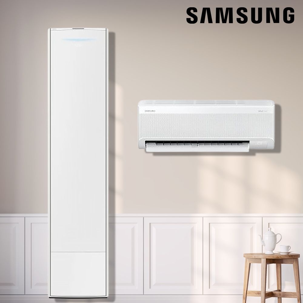 삼성 투인원에어컨 AI 비스포크 무풍갤러리 AF80F19D25WRS 전국 기본설치비포함 5,336,100원