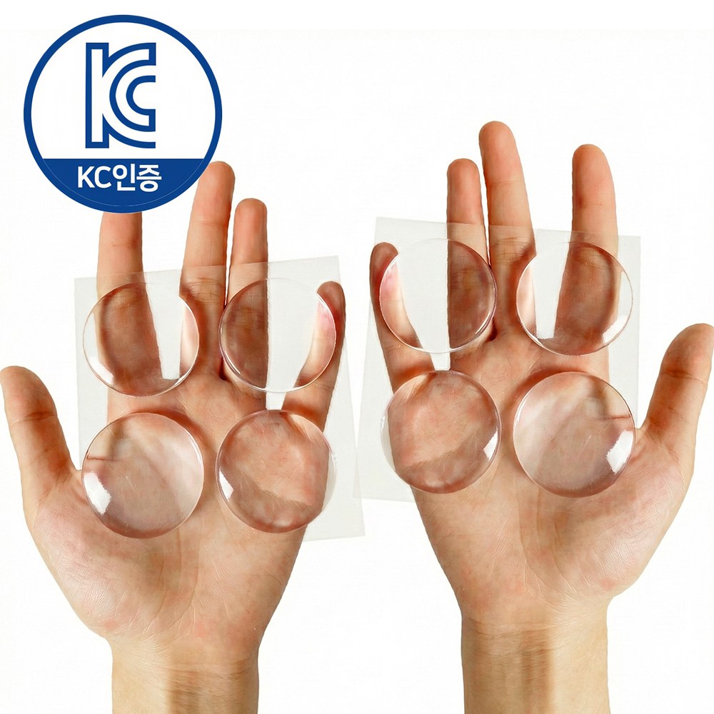 니즈팩 방문 문콕방지 실리콘 도어쿠션, 8개, 투명 6,600원