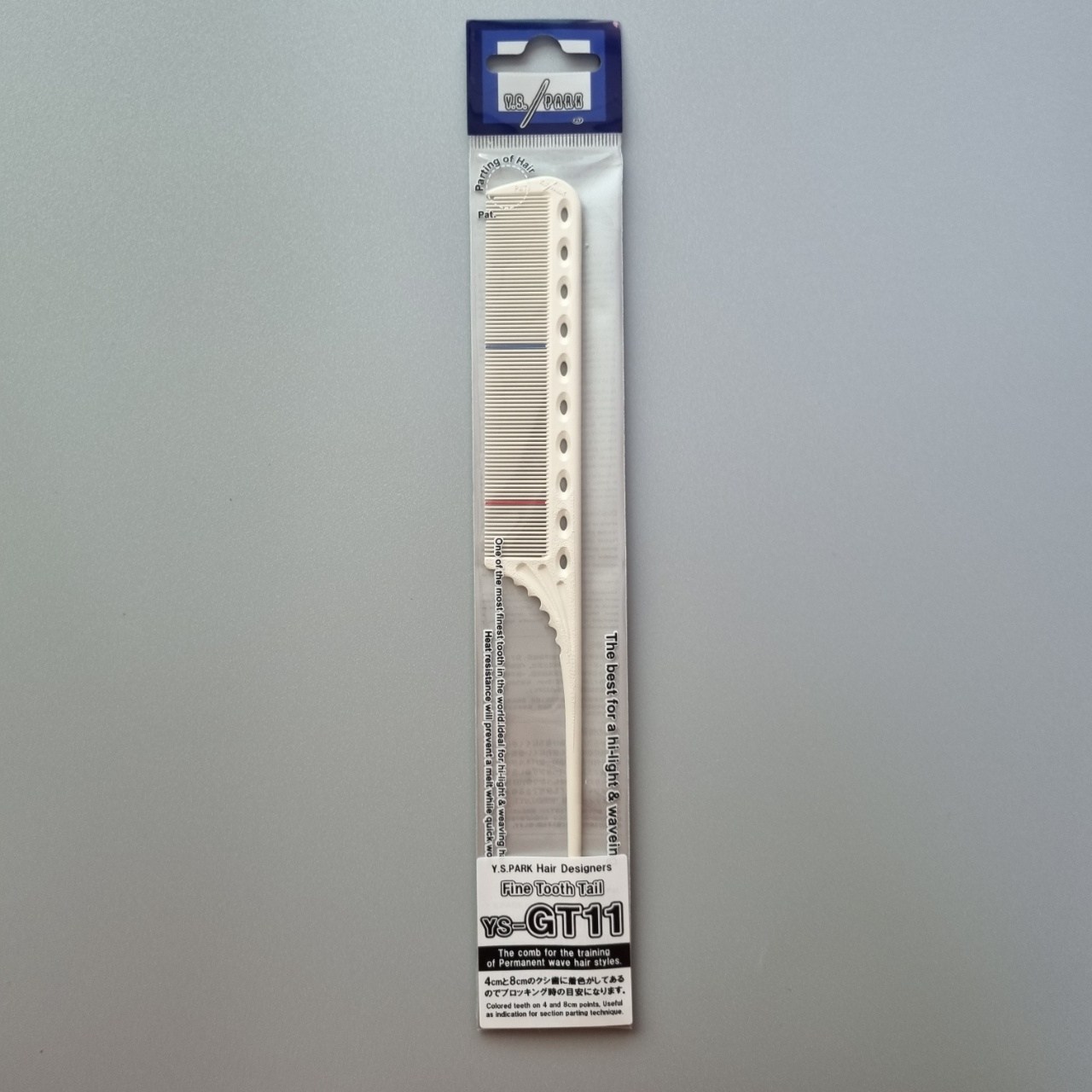 꼬리빗 와이에스박 G11 촘촘한빗살 와인딩 업스타일 눈금빗 22cm 가이드빗, 1개 17,300원