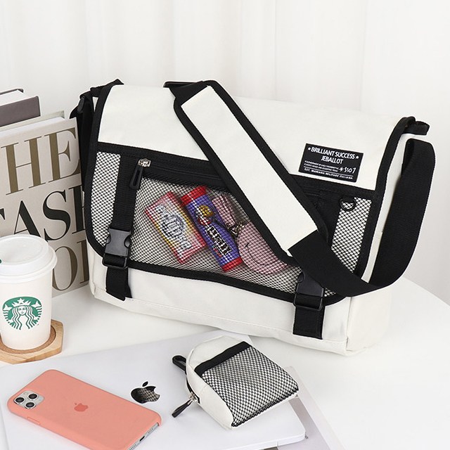 커플 메신저백 크로스백 가방 에코 캔버스 노트북 여행 학생 학교 학원 포맥스메신져 19,900원