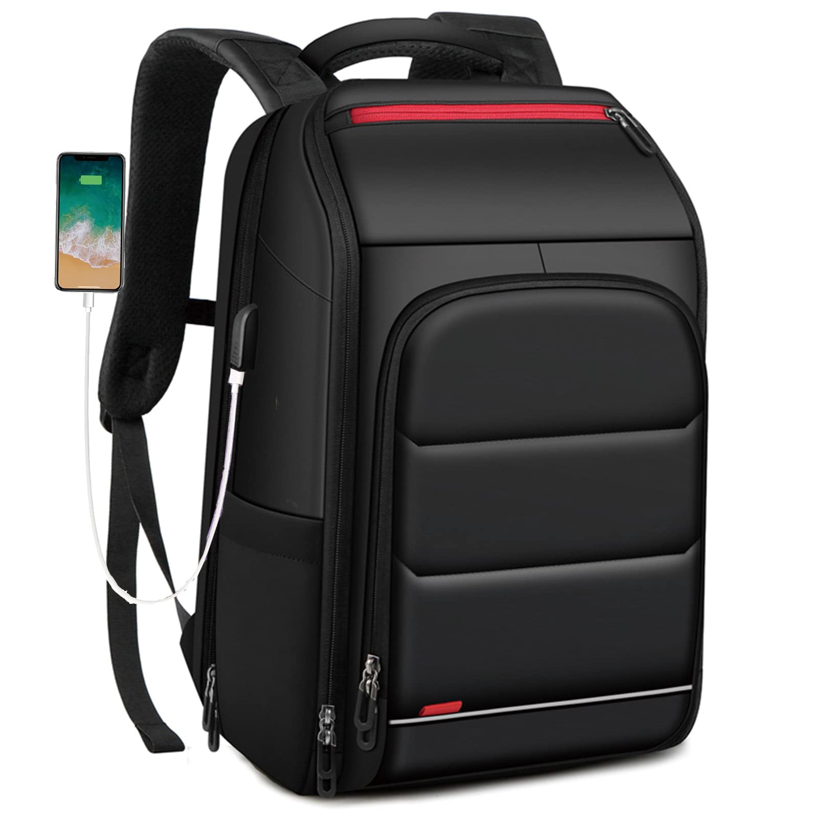 AOMIKS 다기능 USB 충전 노트북 백팩 - 편안한 착용감과 보안 포켓 포함 52,900원