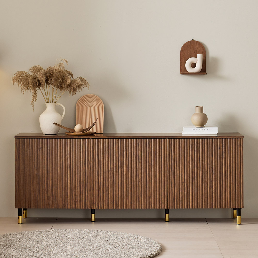 켄트 높은 템바보드 티비다이 거실장 1800 3도어형, 화이트 129,000원