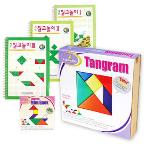 러닝스텝 고급형 칠교 + 교재 3권 풀세트, 1세트 34,500원