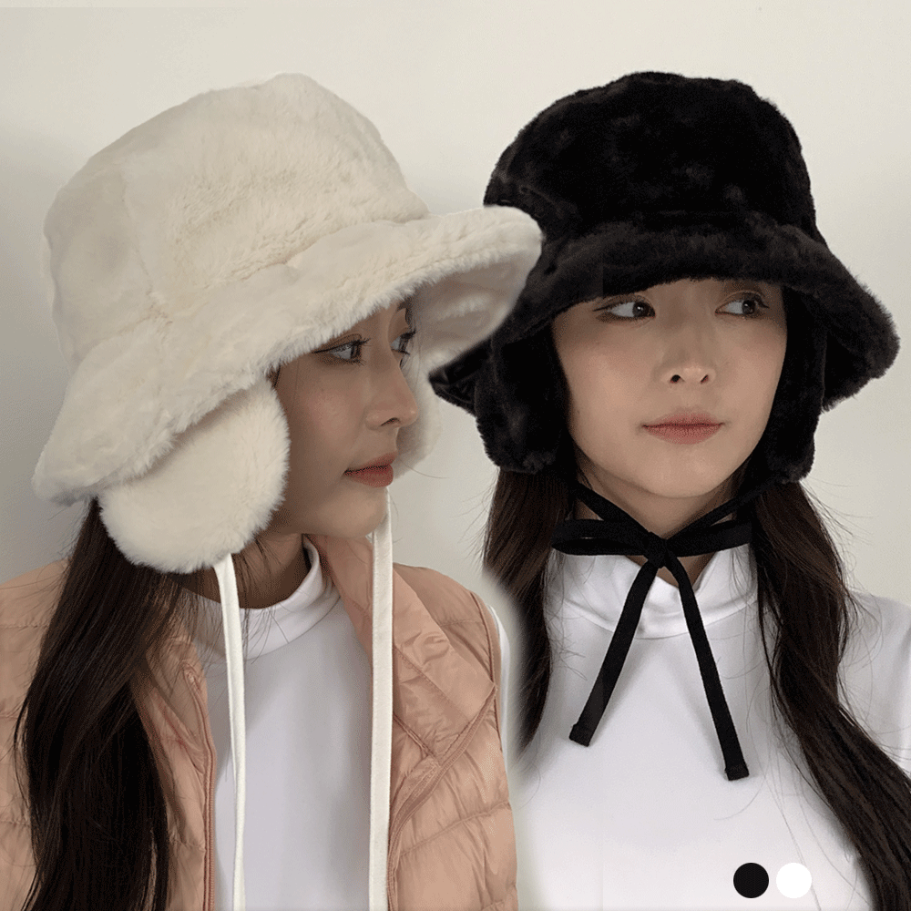 스타니 밍크 에코퍼 귀달이 버킷 햇 모자 22,800원