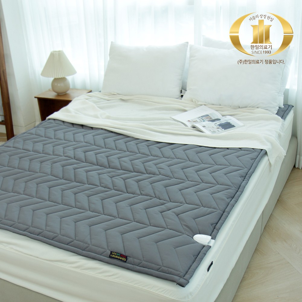 한일의료기 코지아 프라임 인공지능 EMF 토퍼형 탄소매트(H-601) 침대 건강매트 난방 온열매트 전기매트, 더블 167,490원