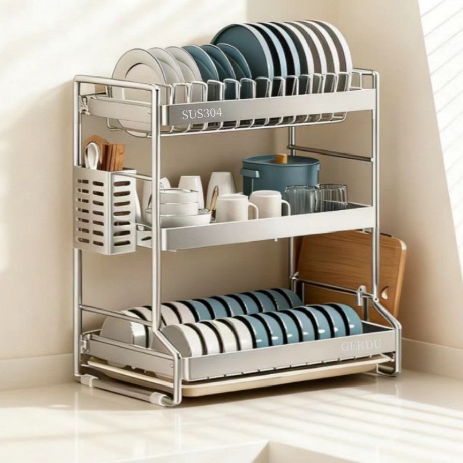 GERDU 304올스텐 식기 건조대 주방 대용량 설거지 그릇 정리대 38,600원