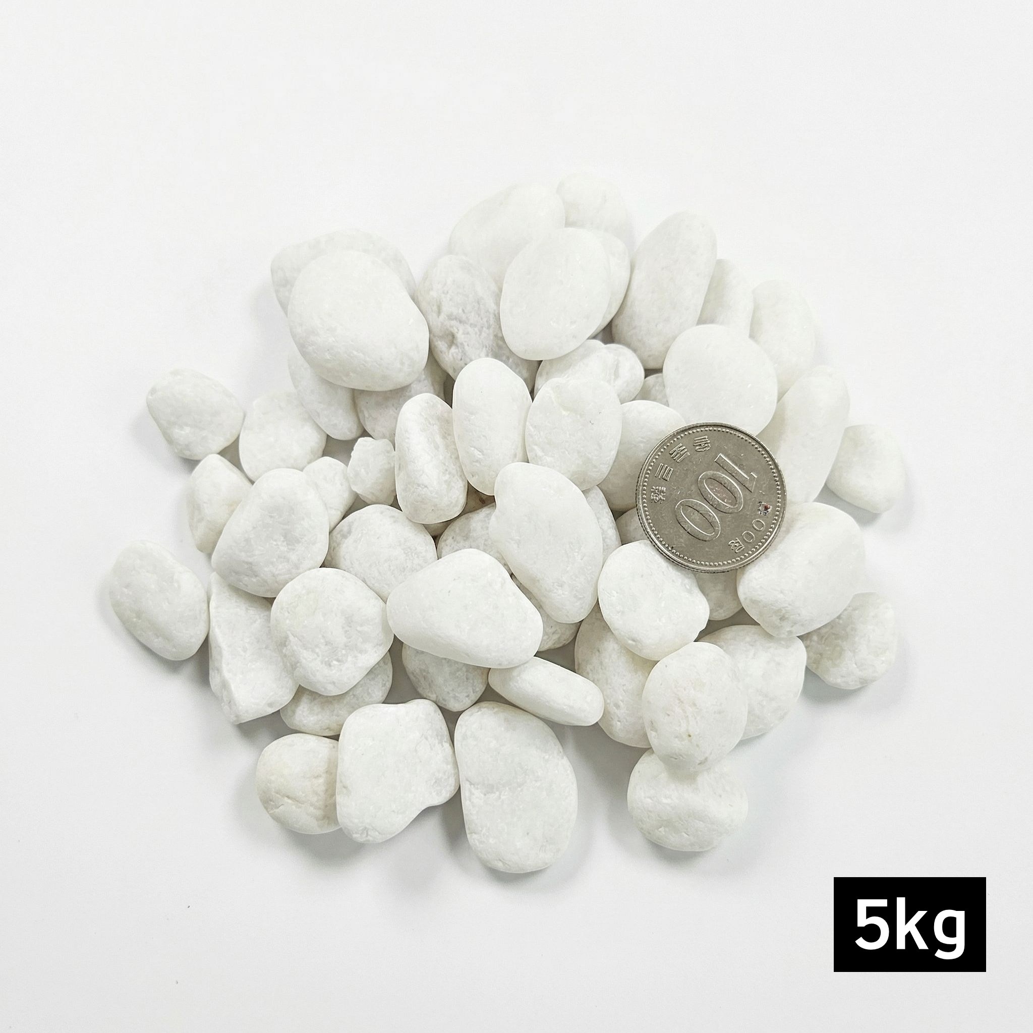 고급 백자갈 해미석 화이트, 1개, 10-20mm 5kg 10,300원