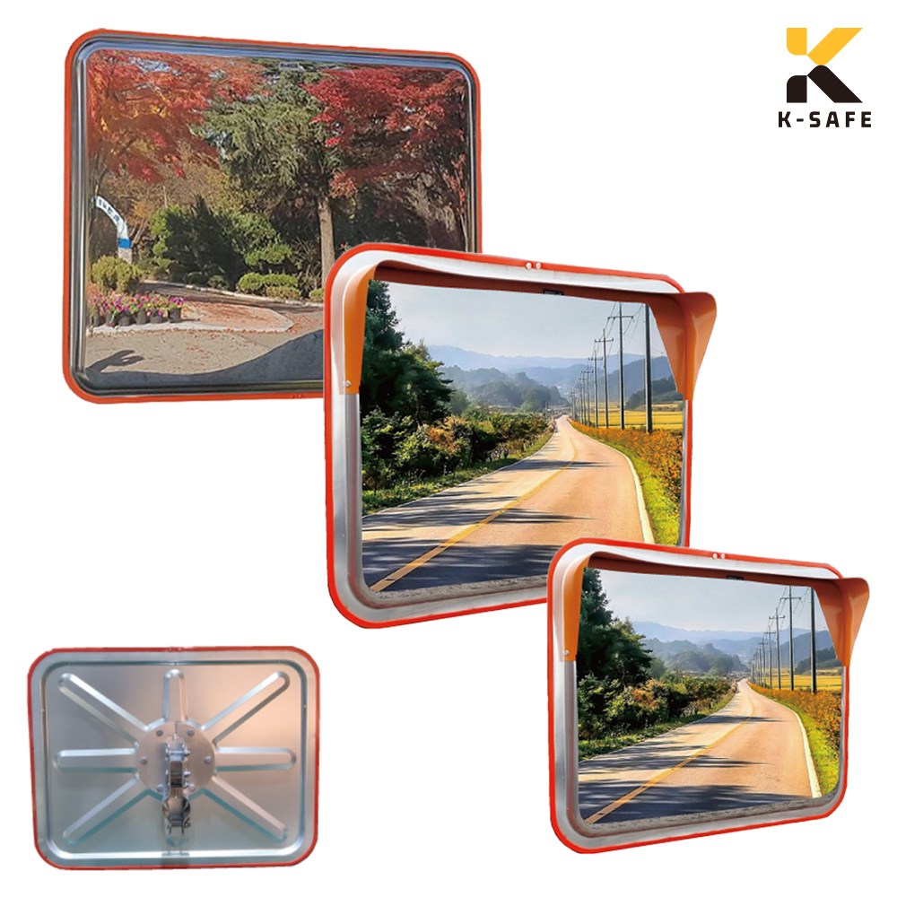 국산 규격성능 도로용 스텐 사각 반사경 600 800 1000 (부속포함) 209,600원