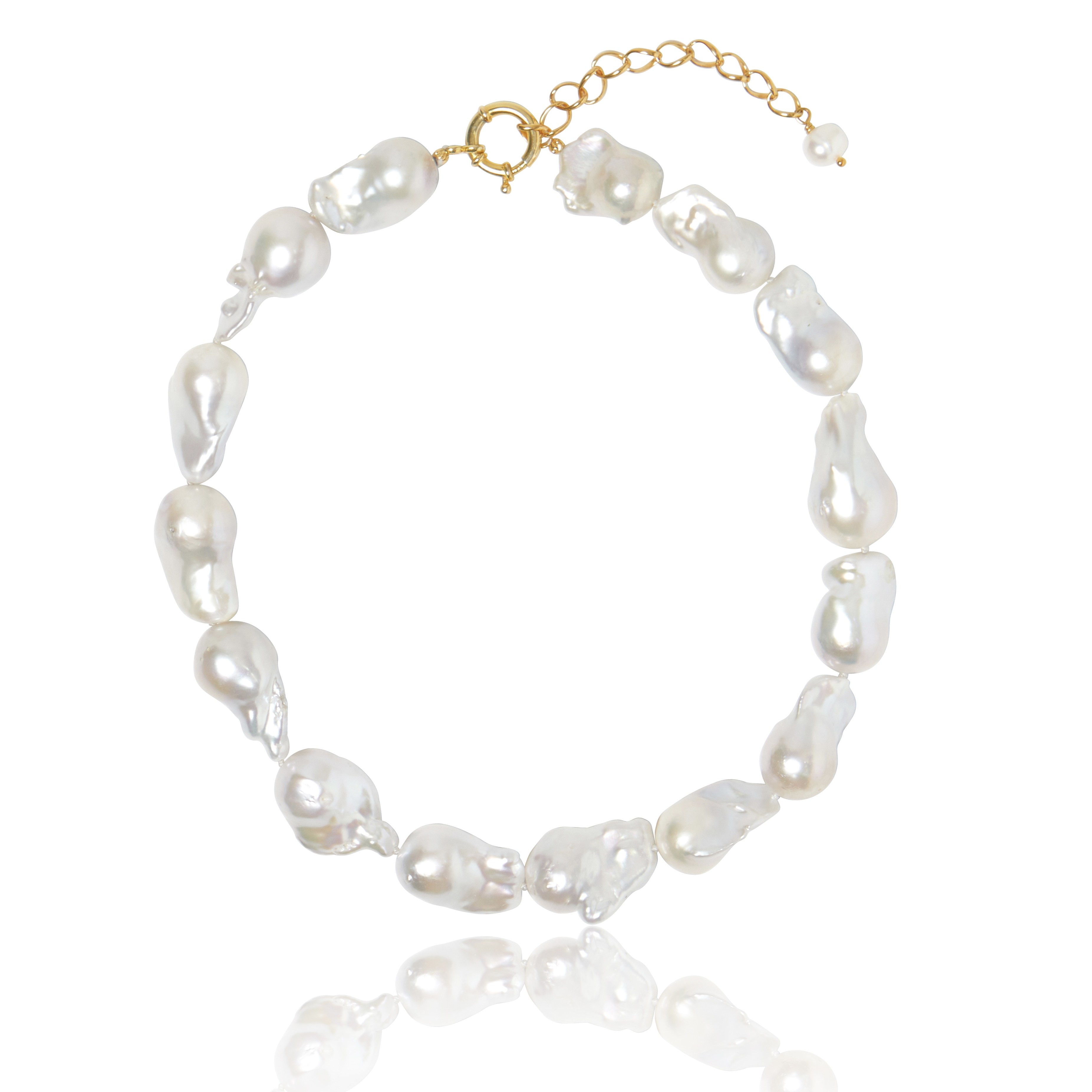 AAA 바로크진주 목걸이 Baroque Pearl Necklace Silver 925 580,000원