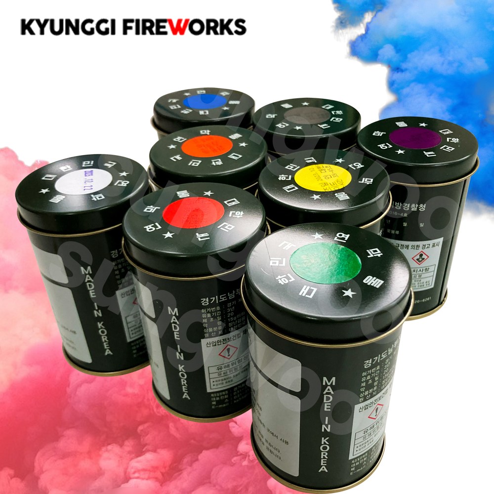 연막탄 국산 국내생산 최신제조 소방훈련 1분 미만용 (30~45초) 주황색, 1개 12,800원
