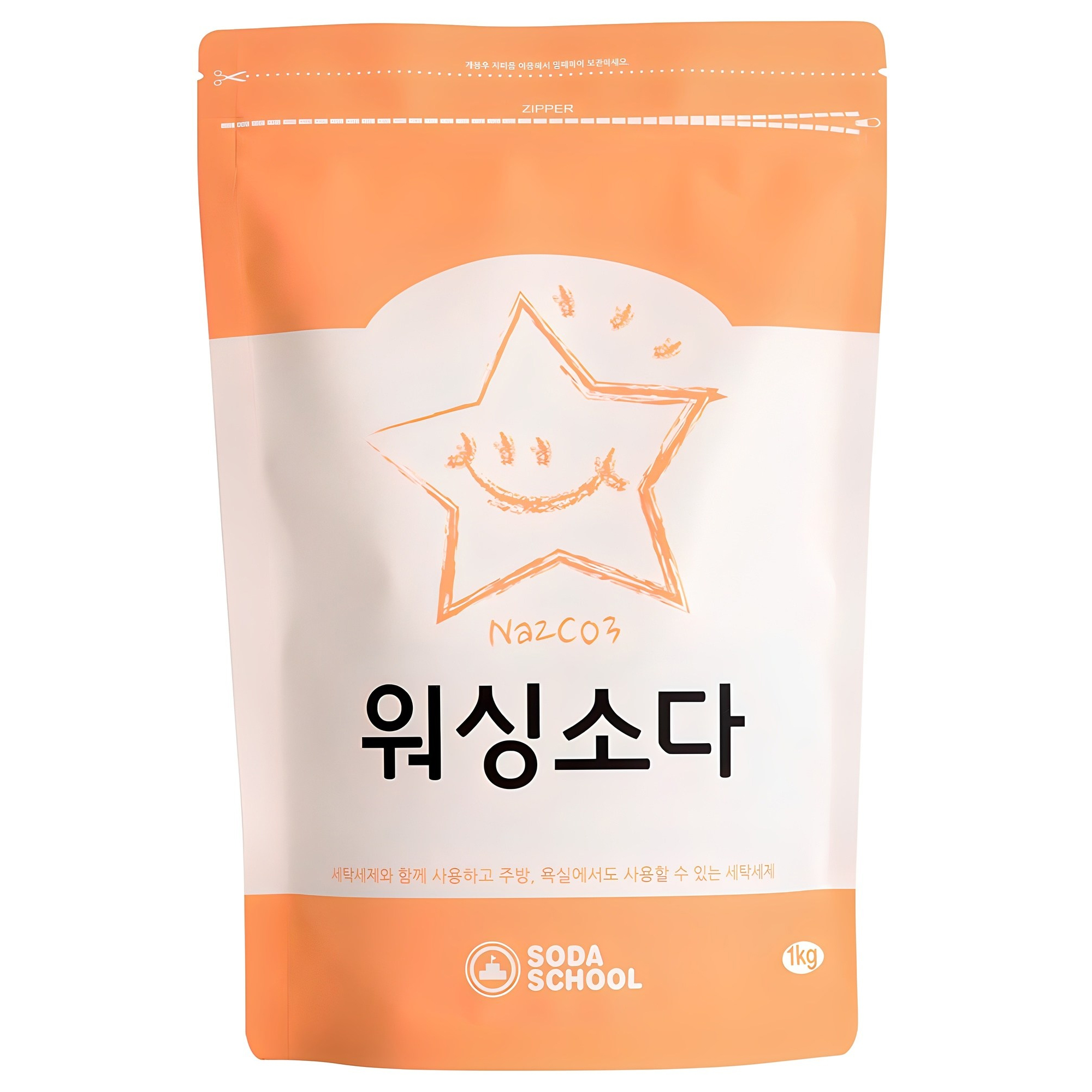 소다스쿨 워싱소다 세탁세제, 1kg, 1개 4,000원
