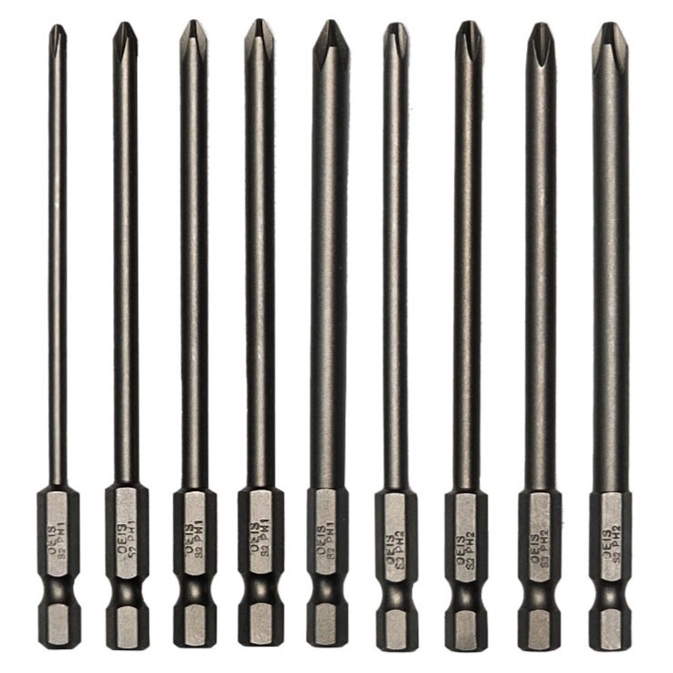 스탠맨 6각 생크 자석 십자 드라이버 비트 100mm 9종 세트 9,900원