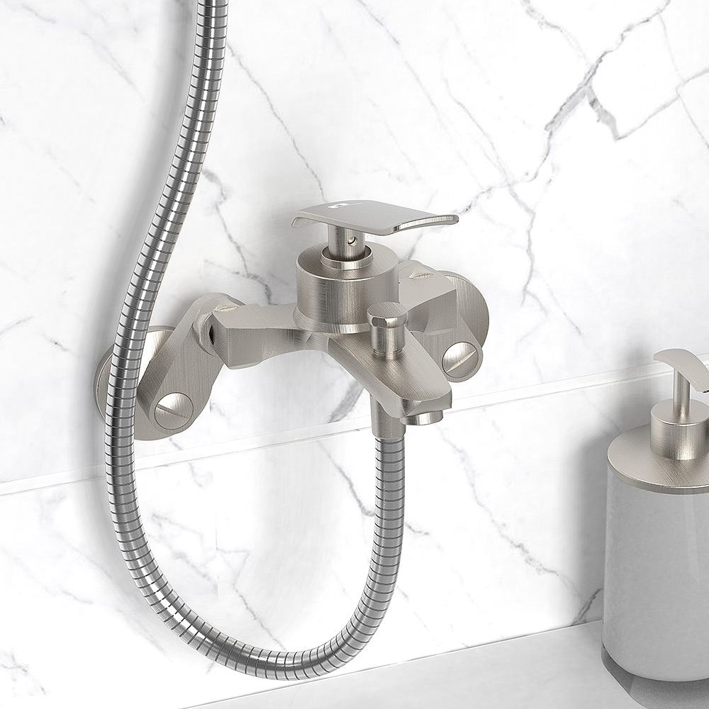 [드바즈 수전 시리즈] 무광 니켈 SUS 수도꼭지 씽크대 싱크대 원홀 3홀 4인치 주방 욕실 화장실 샤워 겸용 교체 출장 설치 가능 모카바스 135,000원