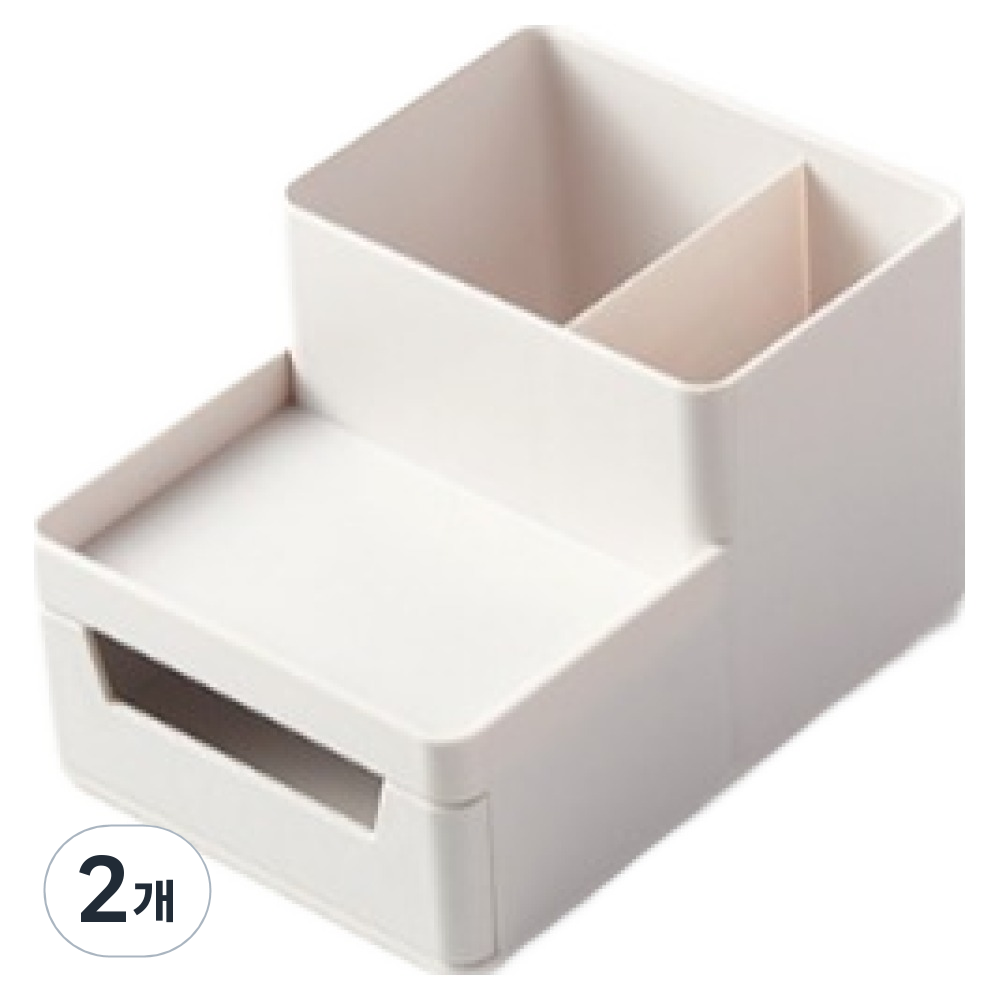 구디파이 다용도 필기도구 서랍형 데스크 오거나이저, 화이트, 2개 13,000원