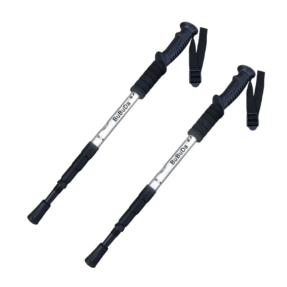 킴스브로 4단 접이식 초경량 듀랄루민 등산스틱 2개 세트 16,500원