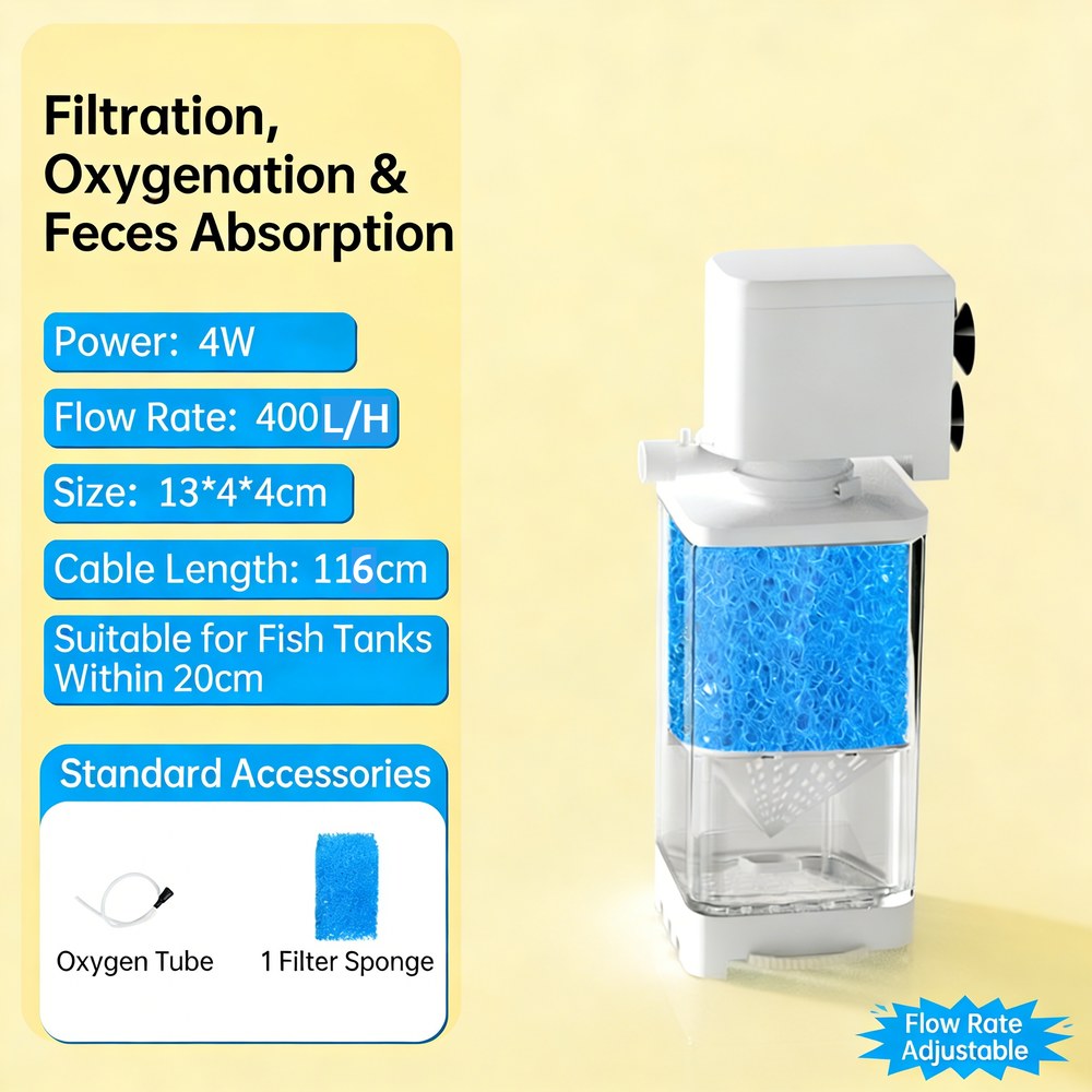 6in1 수족관 필터 펌프 어항 수중 무소음 공기 산소 에어레이터 내부 워터 에어 웨이브 메이커 220v 16,000원