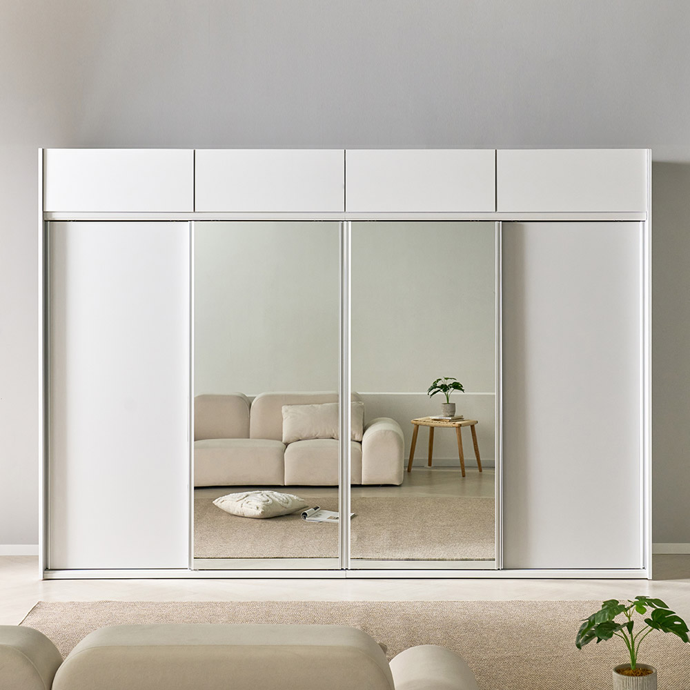 루체 2800폭 슬라이딩 키큰 전신거울 옷장 장롱 1,129,000원