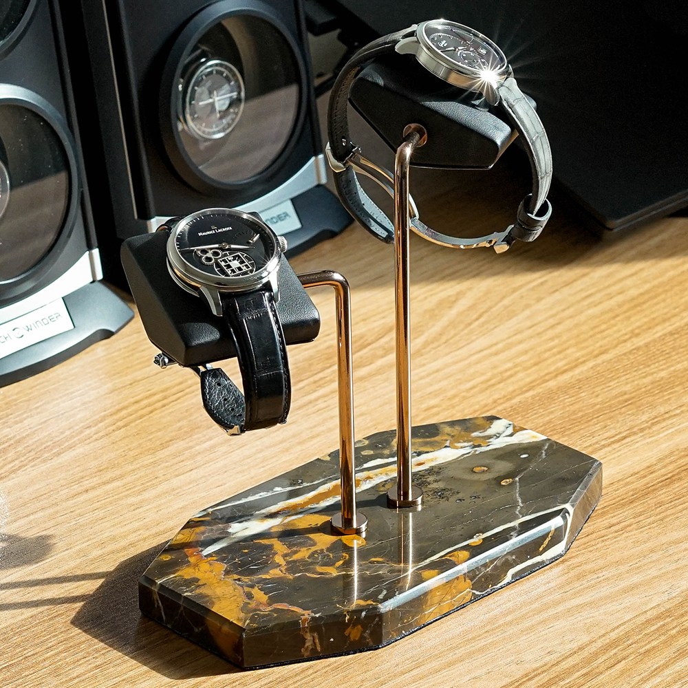 헤리티지원 시계거치대 천연 대리석 2구 손목시계 거치 스탠드 76,800원