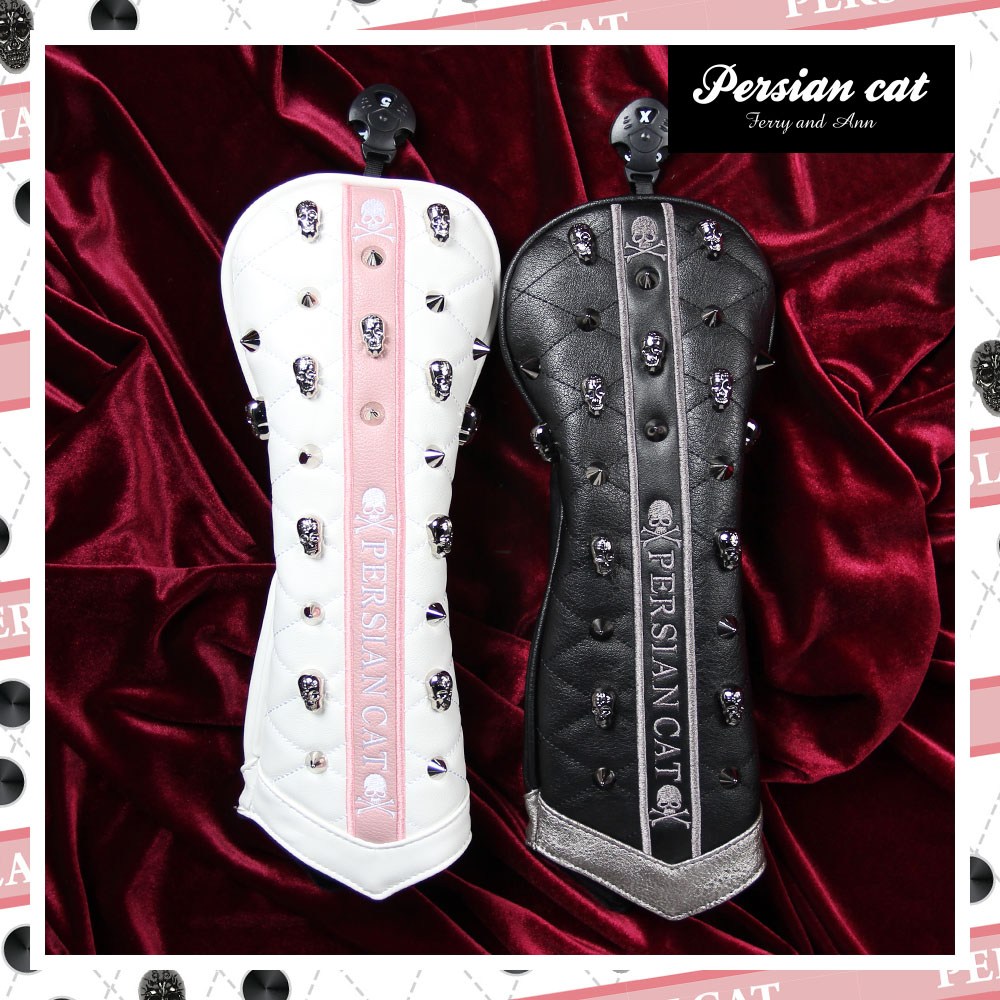 [페르시안캣 공식몰]페르시안캣골프 크리스탈 우드 커버 2종, 화이트-핑크 118,000원