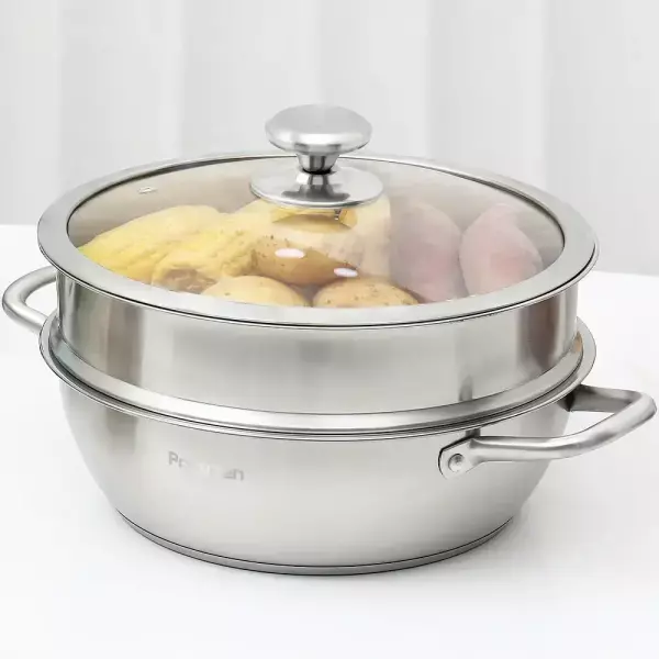 파쿠젠 IH 인덕션 2단 찜냄비 스텐찜기 세트 30cm, 1세트, 30cm 39,800원