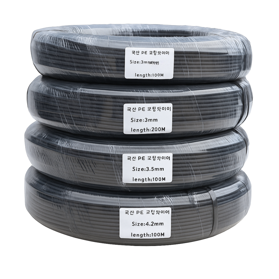케이에스로프 PE코팅와이어 농자재 와이어 포도 로프 유인줄 하우스 방조망 25,900원