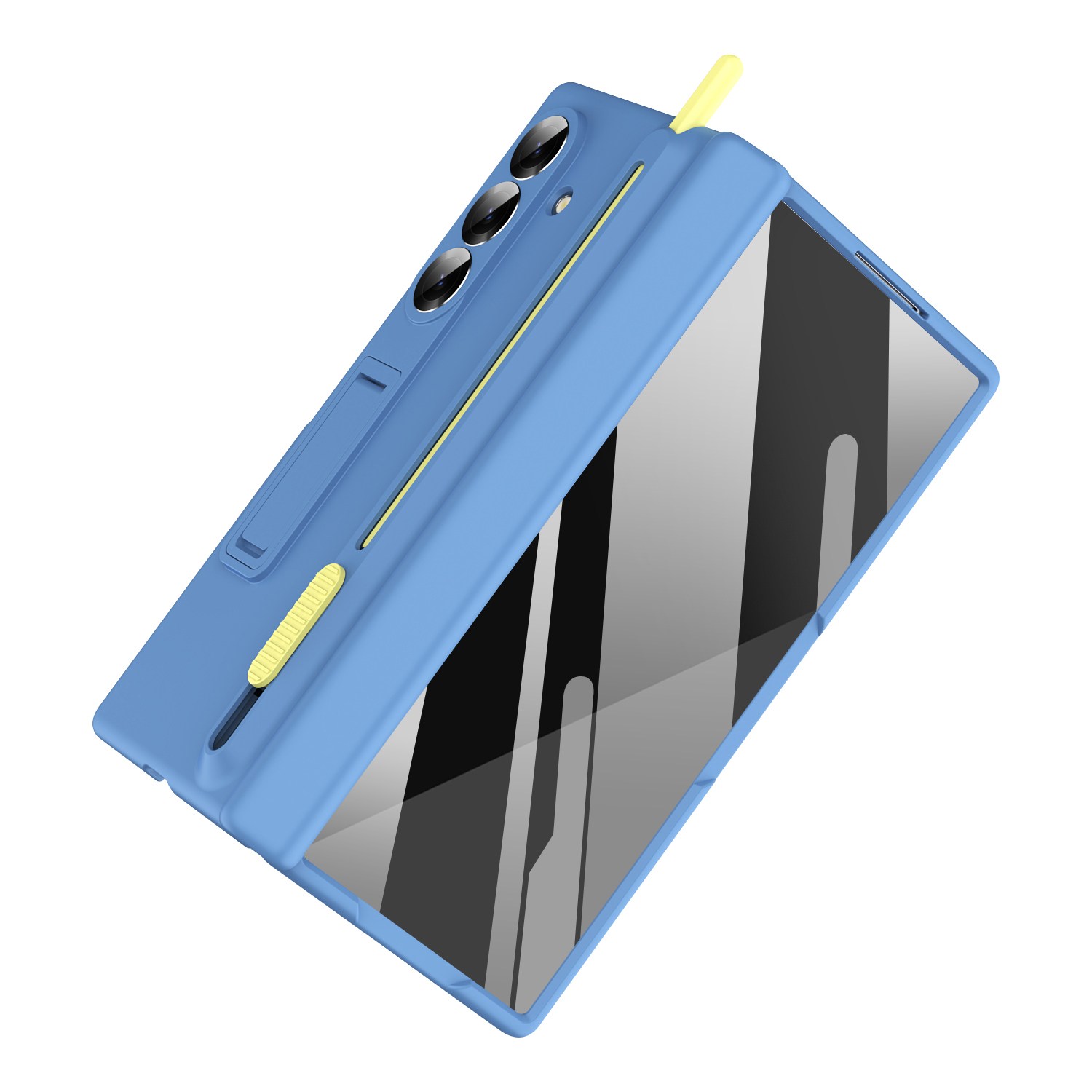 갤럭시 Z 폴드3/4/5/6/7 슬림 with 터치펜+힌지보호+액정보호 풀커버 휴대폰 케이스 대비되는 색상의 스타일러스가 있는 숨겨진 펜 슬롯 디자인 27,830원