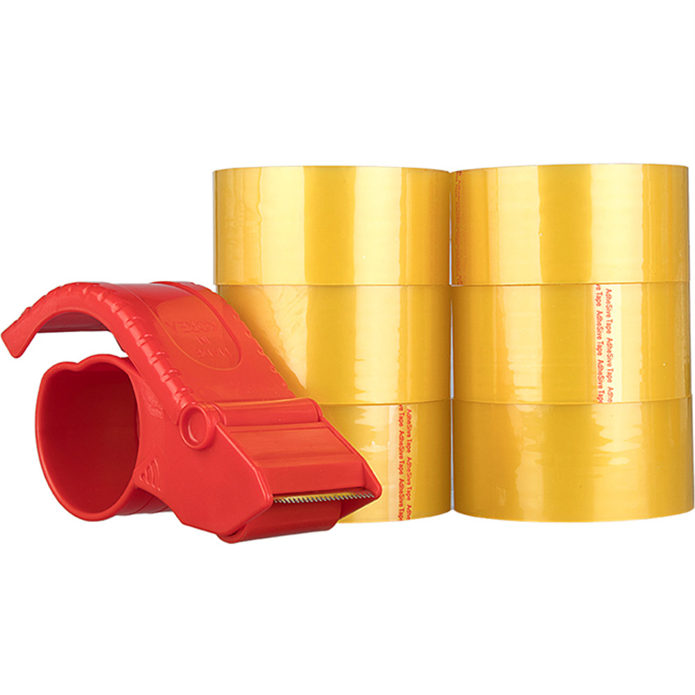 대박테이프 대박 투명 박스테이프 50m 6개 + 커터기, 1세트 7,900원