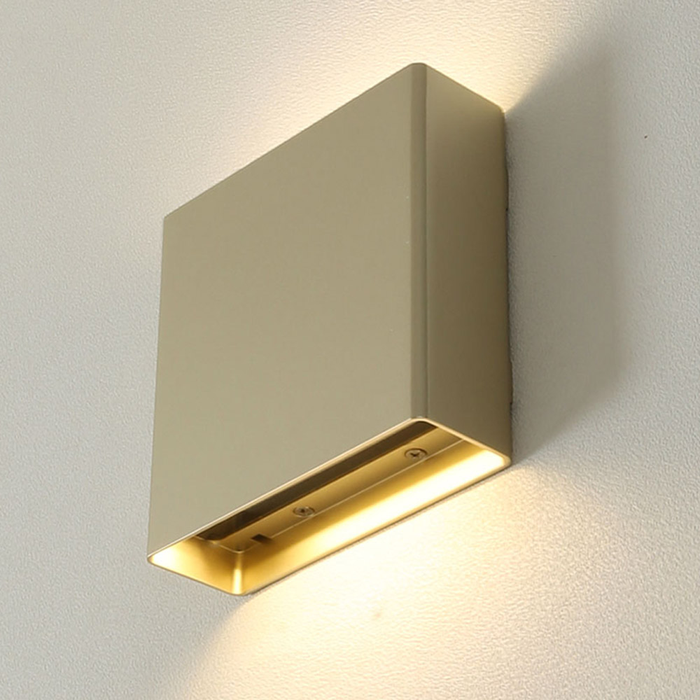 LED 벽조명 외부벽등 20W 주택외벽등 화이트 사각 벽부등 리무드 야외 실내 모던, 골드 32,000원