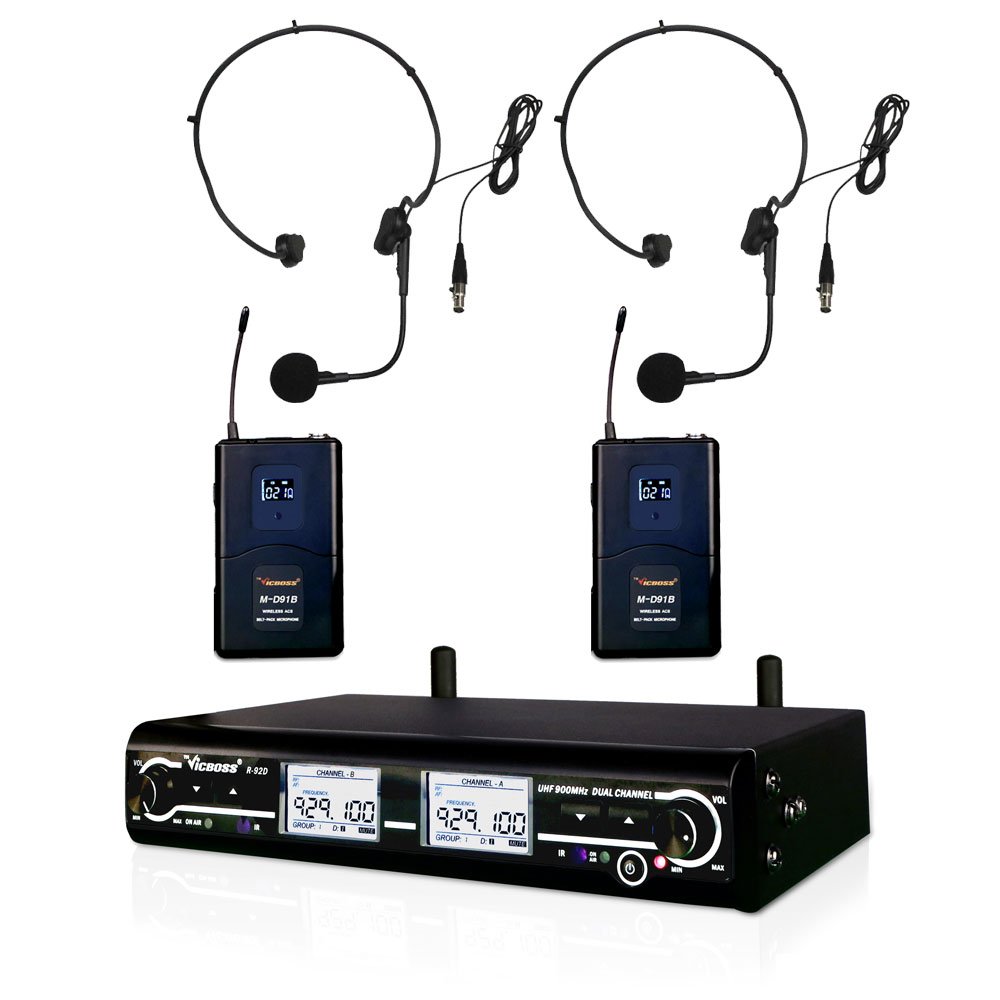 빅보스 무선마이크 P-D92 2채널 학교 강의 교회 회의실 490,000원