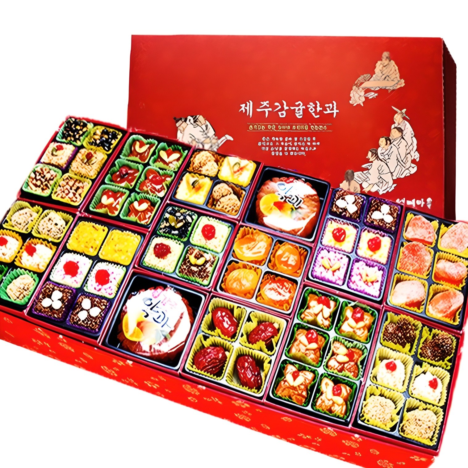 제주 감귤 한과 3단 선물세트 부모님 어버이날 선물 전통 과자 유과 어르신 할머니 상견례 외국인 57,790원