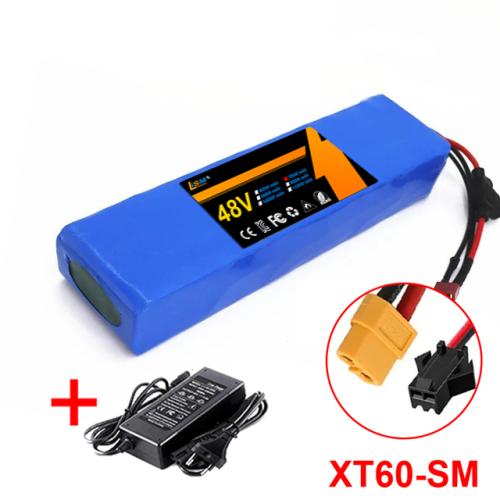 전기 자전거 배터리 팩 18650 리튬 이온 배터리 팩 13S2P 자전거 변환 키트 Bafang1000w 및 54.6V 2A 충전기 및 플러그 48V 70Ah 53,350원