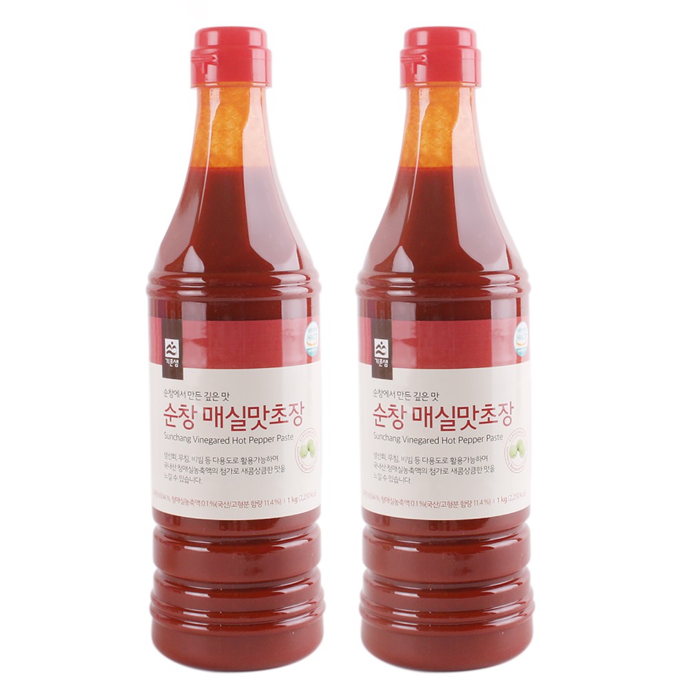 [종합코리아]순창고을 청매실 초고추장 오랜전통, 1kg, 2개 11,900원