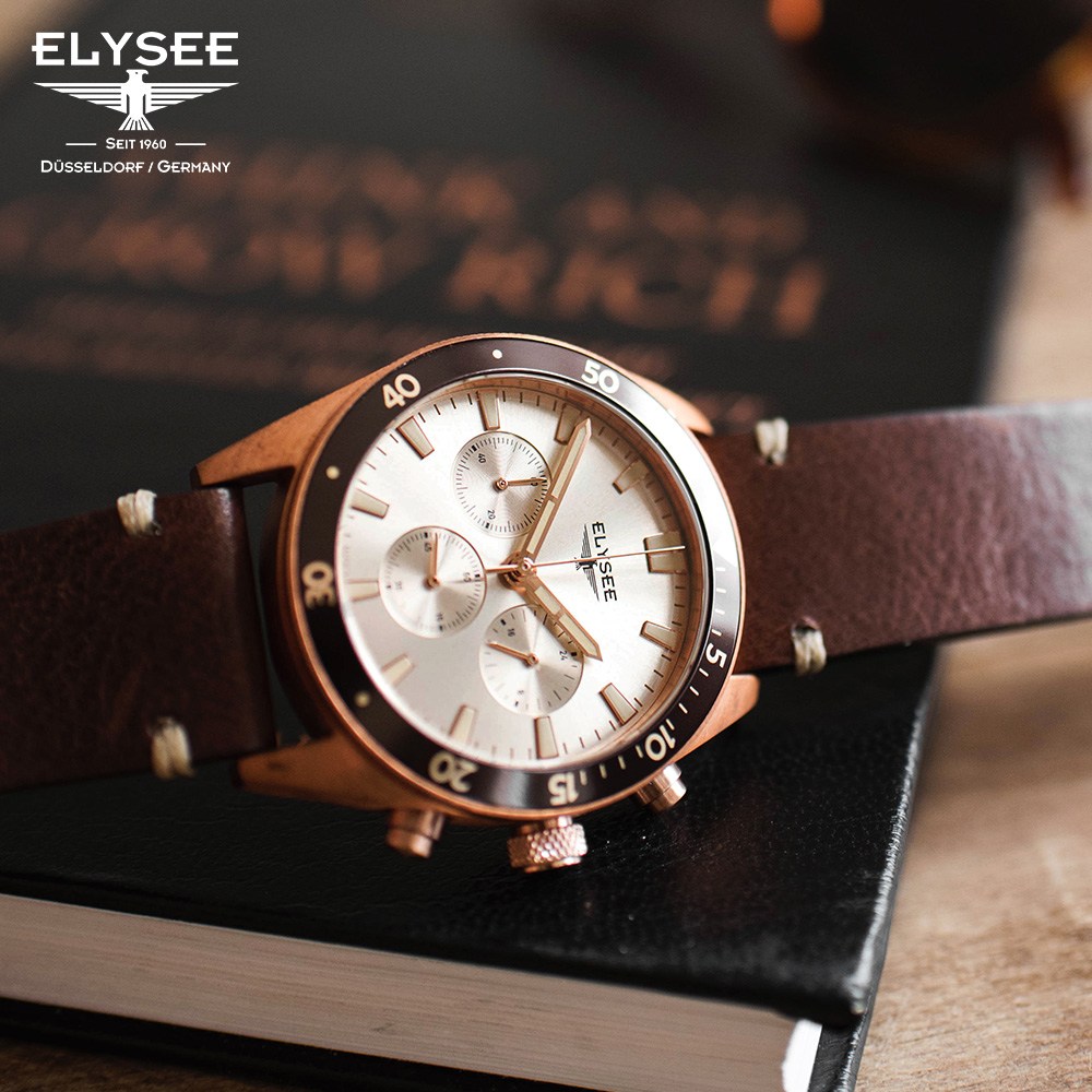 엘리쎄 BRONZE CHRONO 98 브론즈 크로노그래프 가죽 남자 독일시계 425,900원