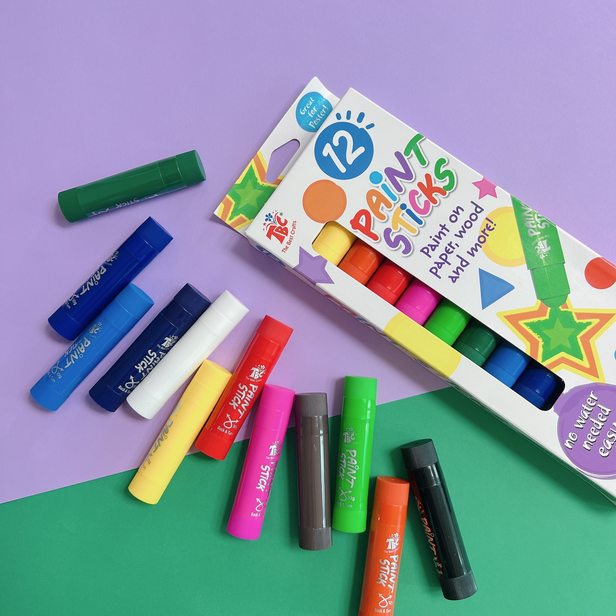 [폴리노리 Paint Stick 12색] 크레파스 유아 크레용, 1세트, 12색 17,000원