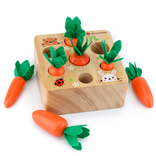 고려베이비 당근뽑기 소근육발달 원목장난감 나무블럭 아기원목교구, 혼합색상, 1개 21,300원