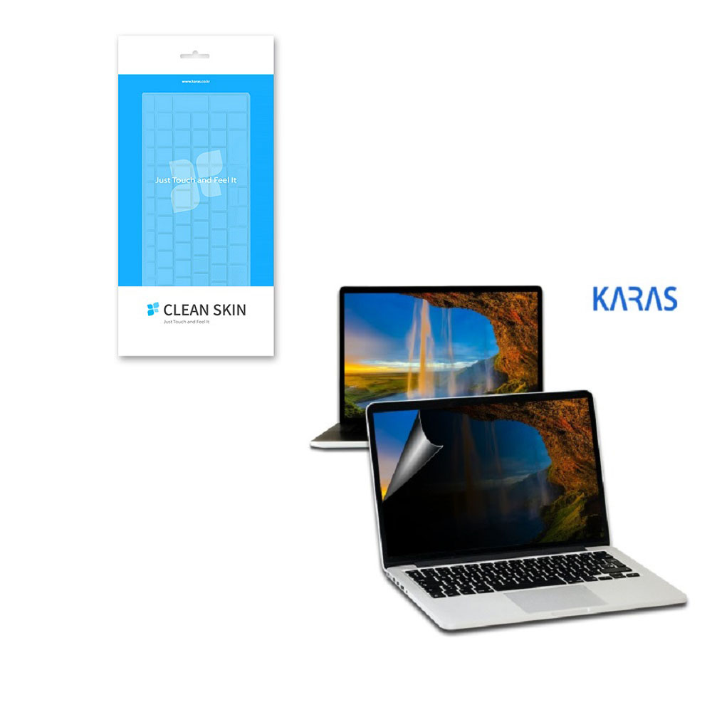 카라스 삼성 갤럭시북3 360 NT750QFG,NT751QFG,NT750QFT,NP750QGK용 흡착식 정보보호필름+노트북키스킨 셋트상품 37,000원