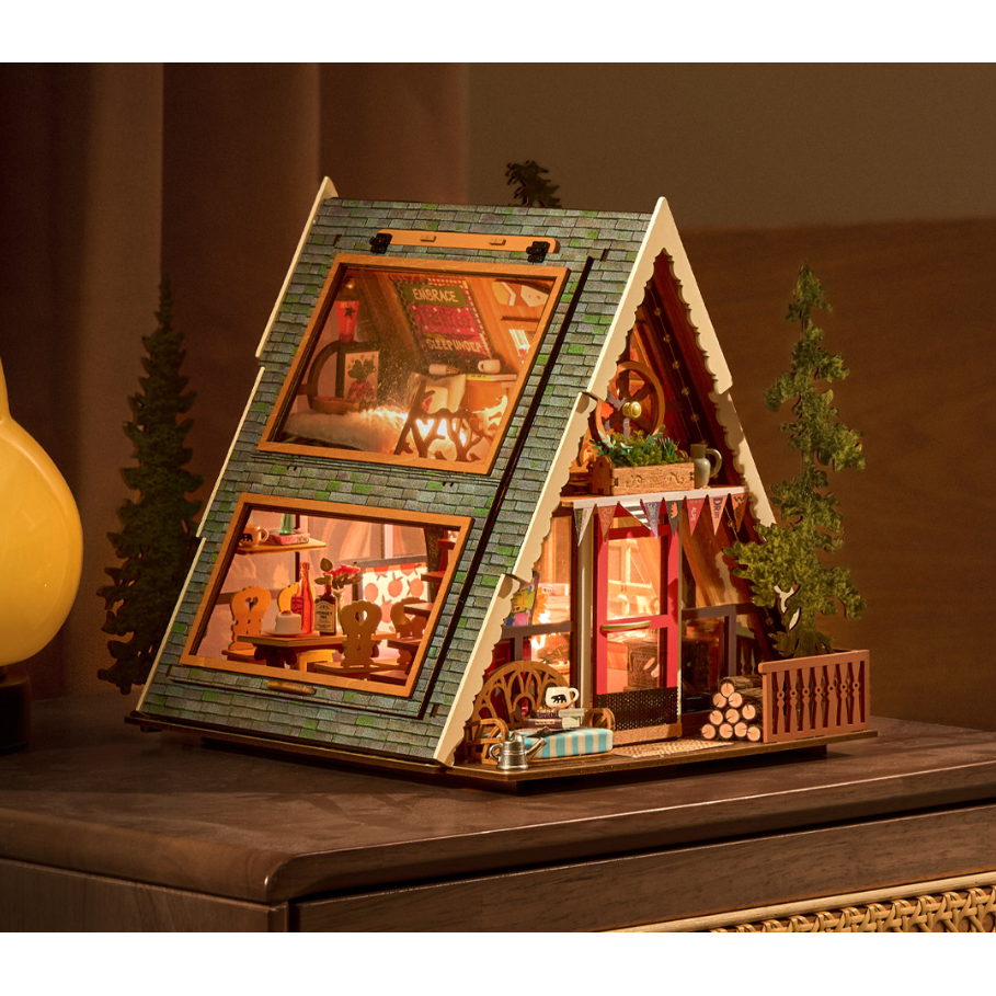 ROBOTIME 로라이프 DIY 미니어처 하우스 로보타임 모형 미니어쳐 조립 rolife 소품 인테리어, 트라이앵글 샬레 59,600원