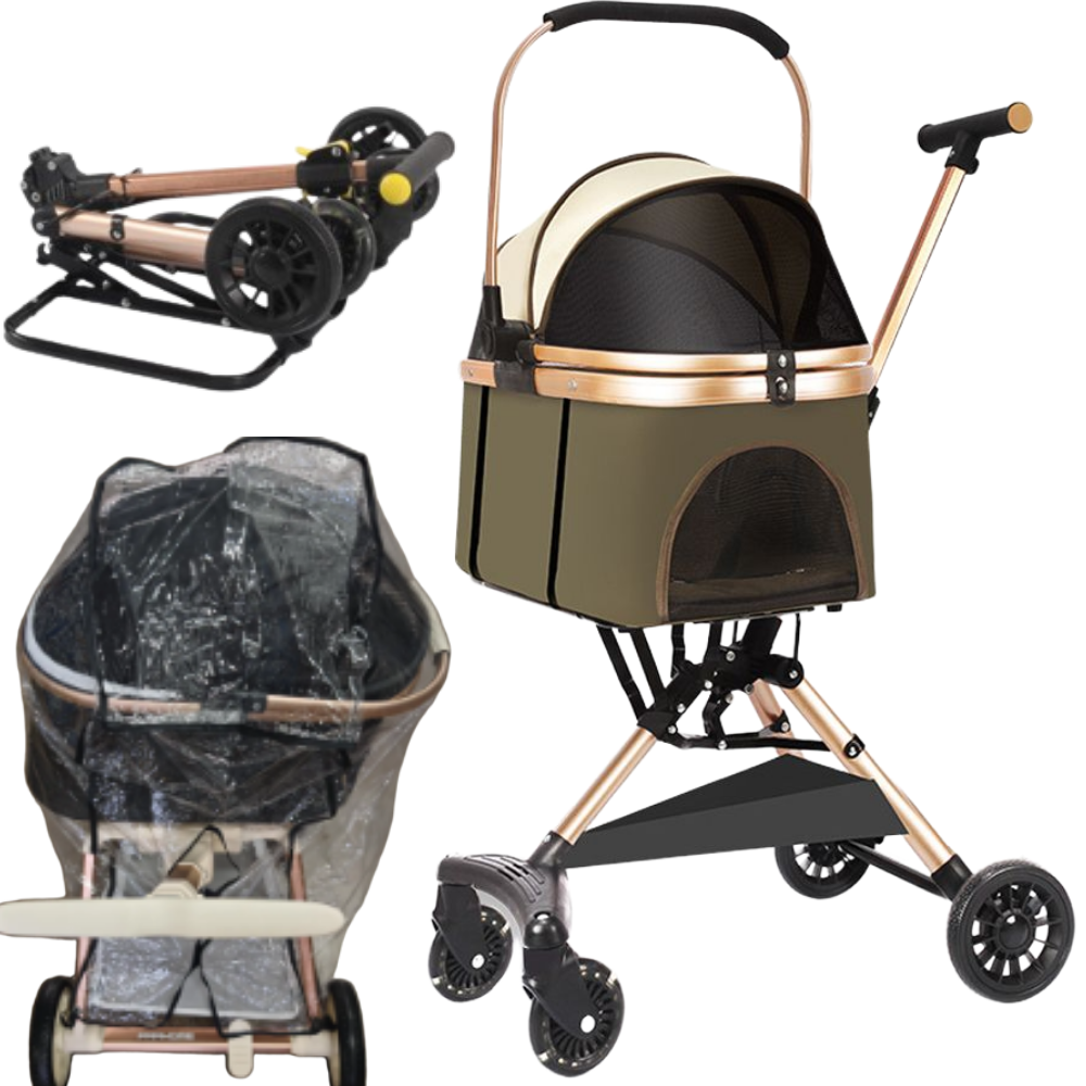 프라홈 개모차 경량 원터치 폴딩 접이식 우비 방한 코트 강아지유모차 V2 98,880원