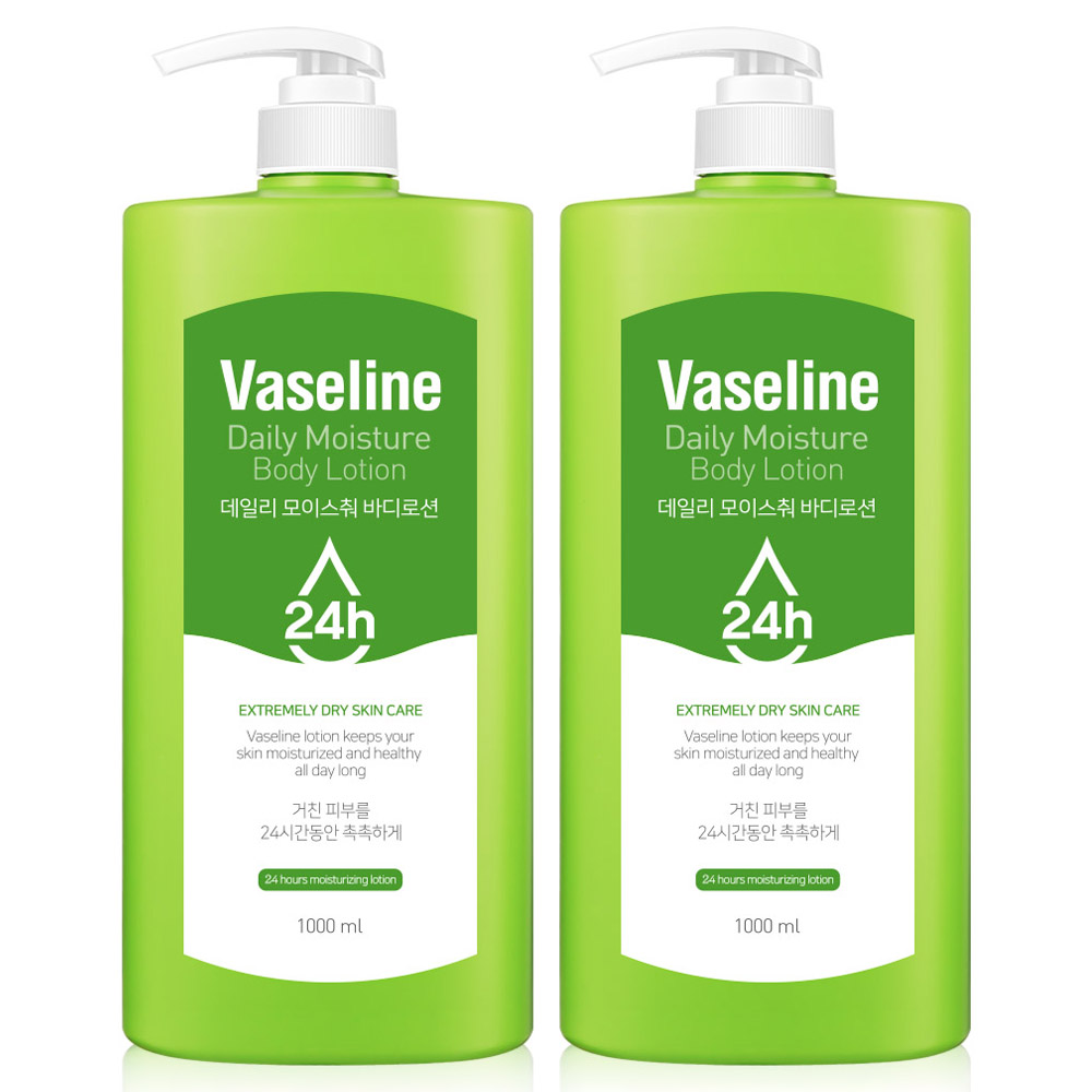 바세린 24h 데일리 모이스춰 바디로션, 1L, 2개 15,900원