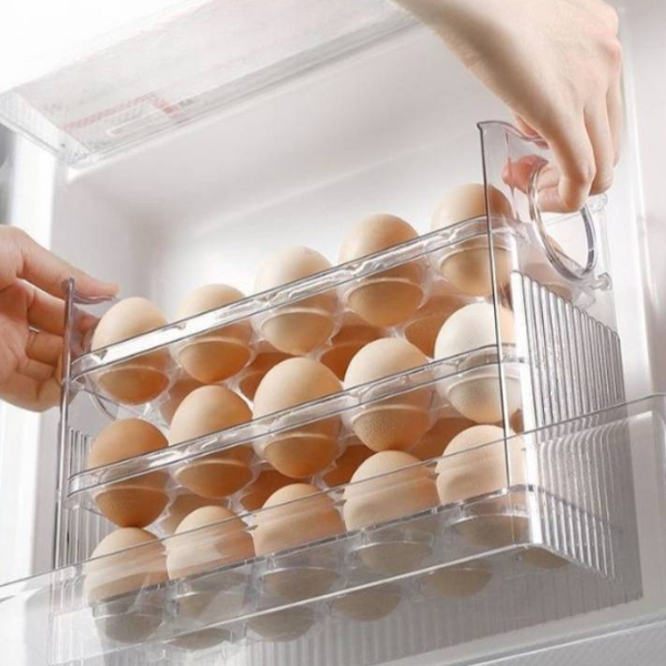 유니복스 자동 오픈 30구 계란 보관함, 투명, 1개 5,100원